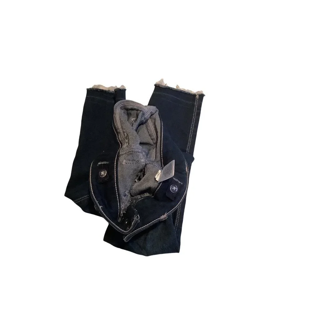 Sonoma Girls 6X Reg Jegging Adjustable Waist Dark Wash Denim Pants‎ Blue